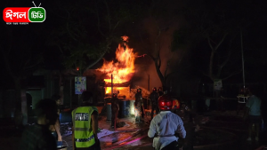 ব্যবসায় প্রতিষ্ঠানে ভয়াবহ আগুন